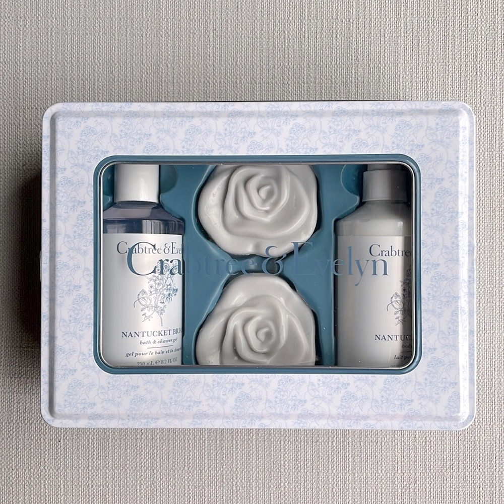 Crabtree & Evelyn Nantucket Briar bath soap shower gel Body Lotion GIFT SET